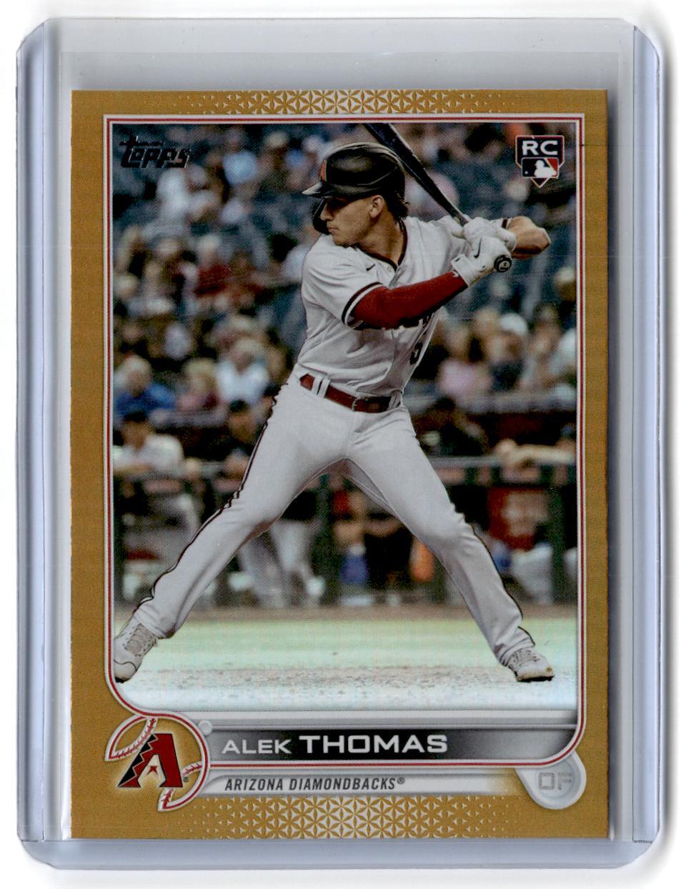 2022 Topps Update #US212 Alek Thomas Gold Foil RC