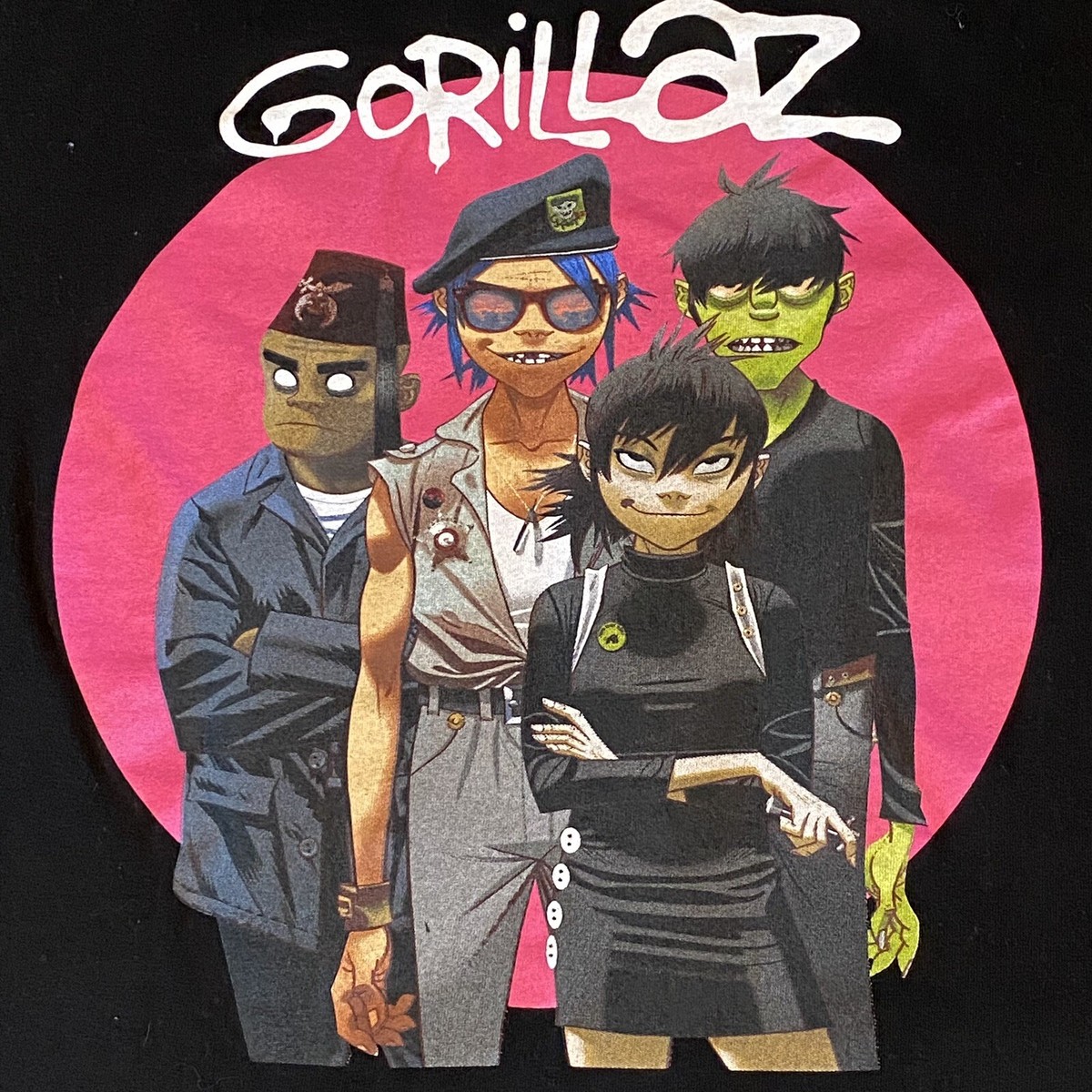 GORILLAZ Humanz Licensed Alt Rock Hip Hop T-Shirt. SMALL (NV