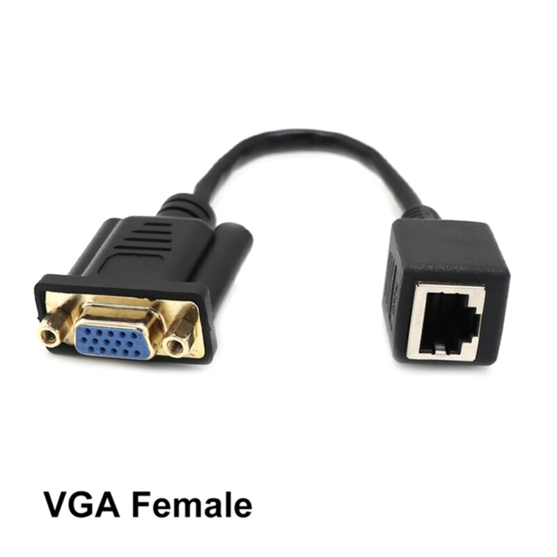 15cm VGA to RJ45 Adapter Cable Extender Wire Line VGA Signal Over Long Distances eBay