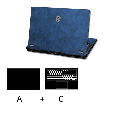 Leather Laptop Sticker Skin Decals Cover for MSI GT72 GT73 GT80 GT83 GS40 GS43VR - Picture 13 of 22