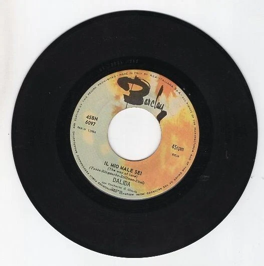 Dalida - Bang Bang / Il Mio Male Sei 7" Vinyl 45 Italian Single - Image 2 of 4