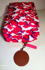Estee Lauder Pink Purple Leopard Print Makeup Bag-Zipper w/Leather Monkey Pull — photo 3