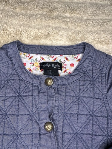 Cynthia Rowley Steppjacke Chambray Gr. 18M - Bild 2 von 6