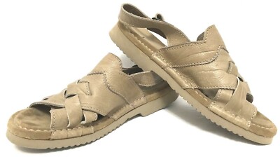 Josef Seibel Men\'s Tan Leather Sandals s-l400.jpg main image 4