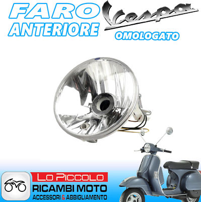 ORIGINAL PLASTIC HEADLIGHT HALOGEN VESPA 125 150 200 PX DISC
