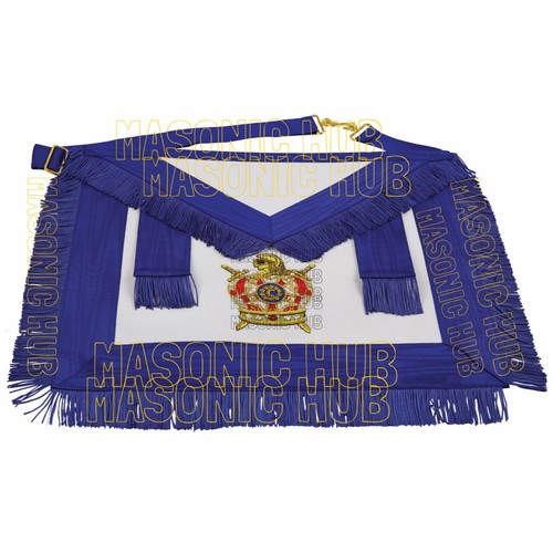 Masonic Illinois DeMolay Apron: Handcrafted Excellence in 100% Lambskin - Picture 2 of 10