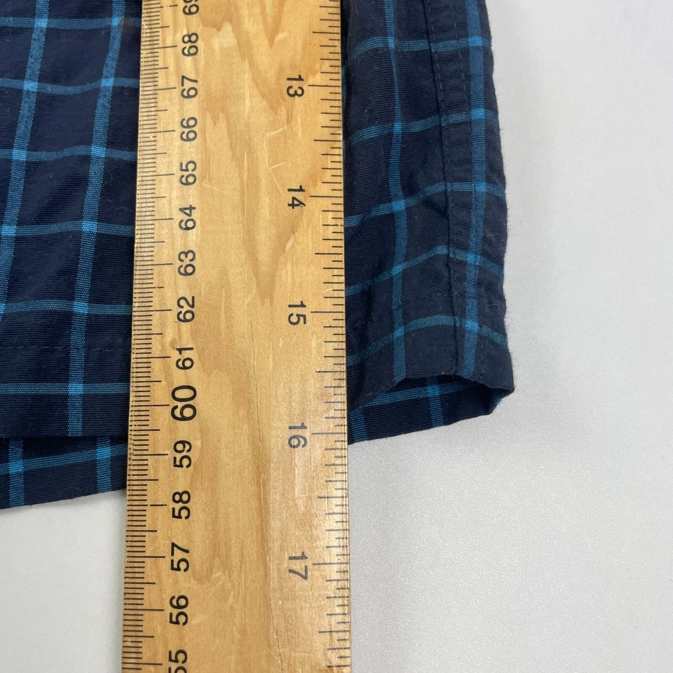 Short de bain St Michael grandes poches en filet à carreaux bleus pour homme ... - Photo 4/4