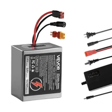 VEVOR 24V Electric Scooter Battery 8Ah Lithium Pack with 30A BMS for E-Bikes