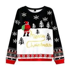 Christmas Jumper with Santa, Merry Christmas Tree Sweater