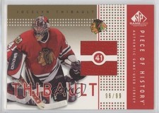 2002-03 SP Game Used Piece of History Gold 96/99 Jocelyn Thibault #PH-TT 2d8