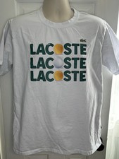 Lacoste Golf Tennis Ball White T Shirt - Size XXL/7