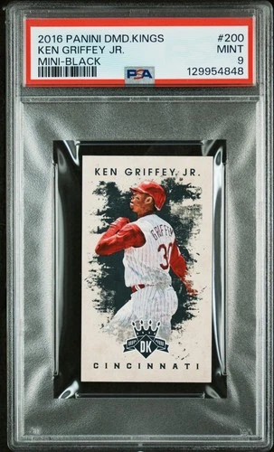 2016 Diamond Kings Ken Griffey Jr Mini Black /25 PSA 9 HOF POP 1 NONE HIGHER
