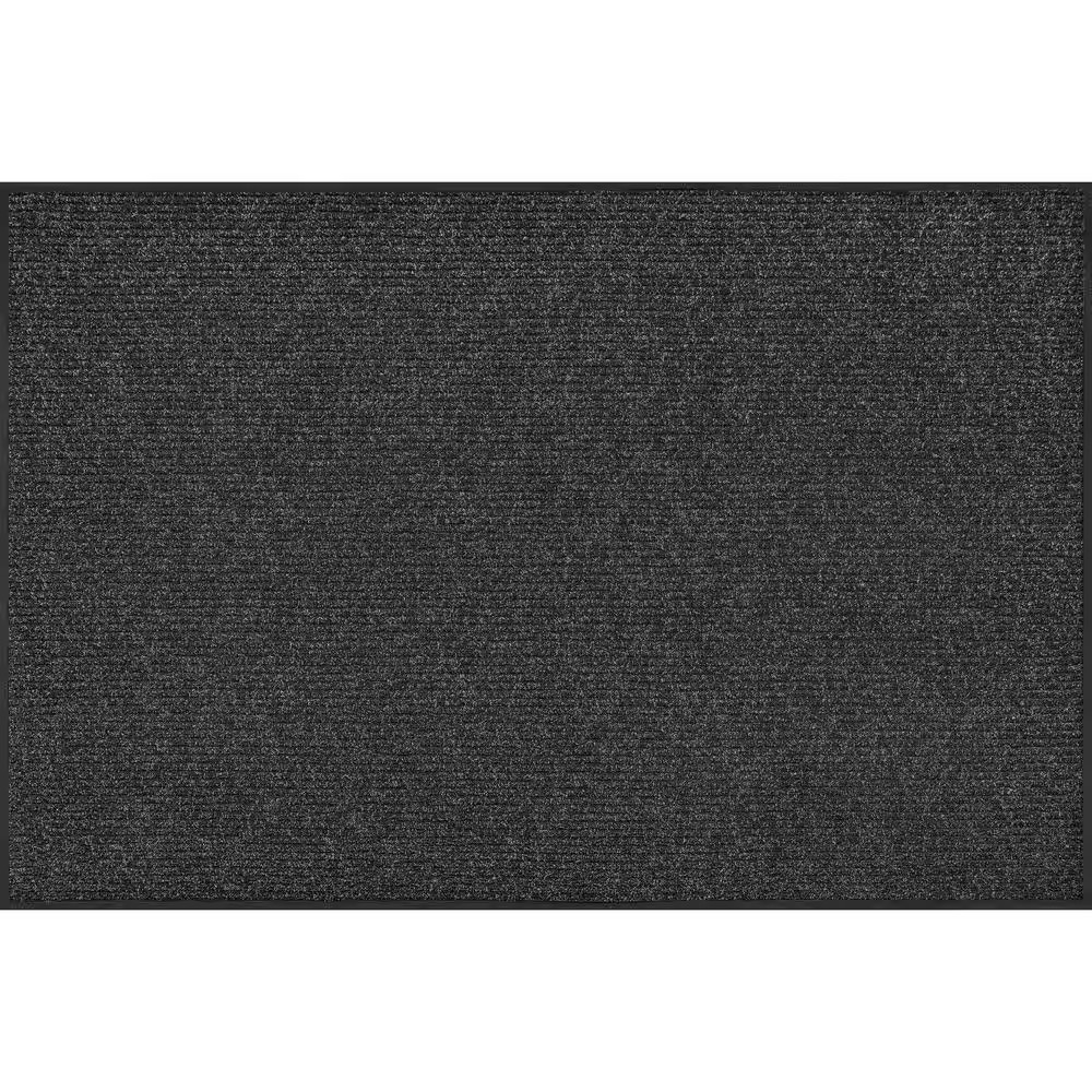 Enviroback Charcoal 4 Ft. X 6 Ft. Non-Slip Indoor Outdoor Commercial Floor Mat