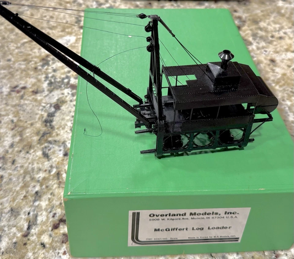 Cargador de troncos McGiffert de latón HO Overland Models Inc nuevo en caja Foto 3 de 4