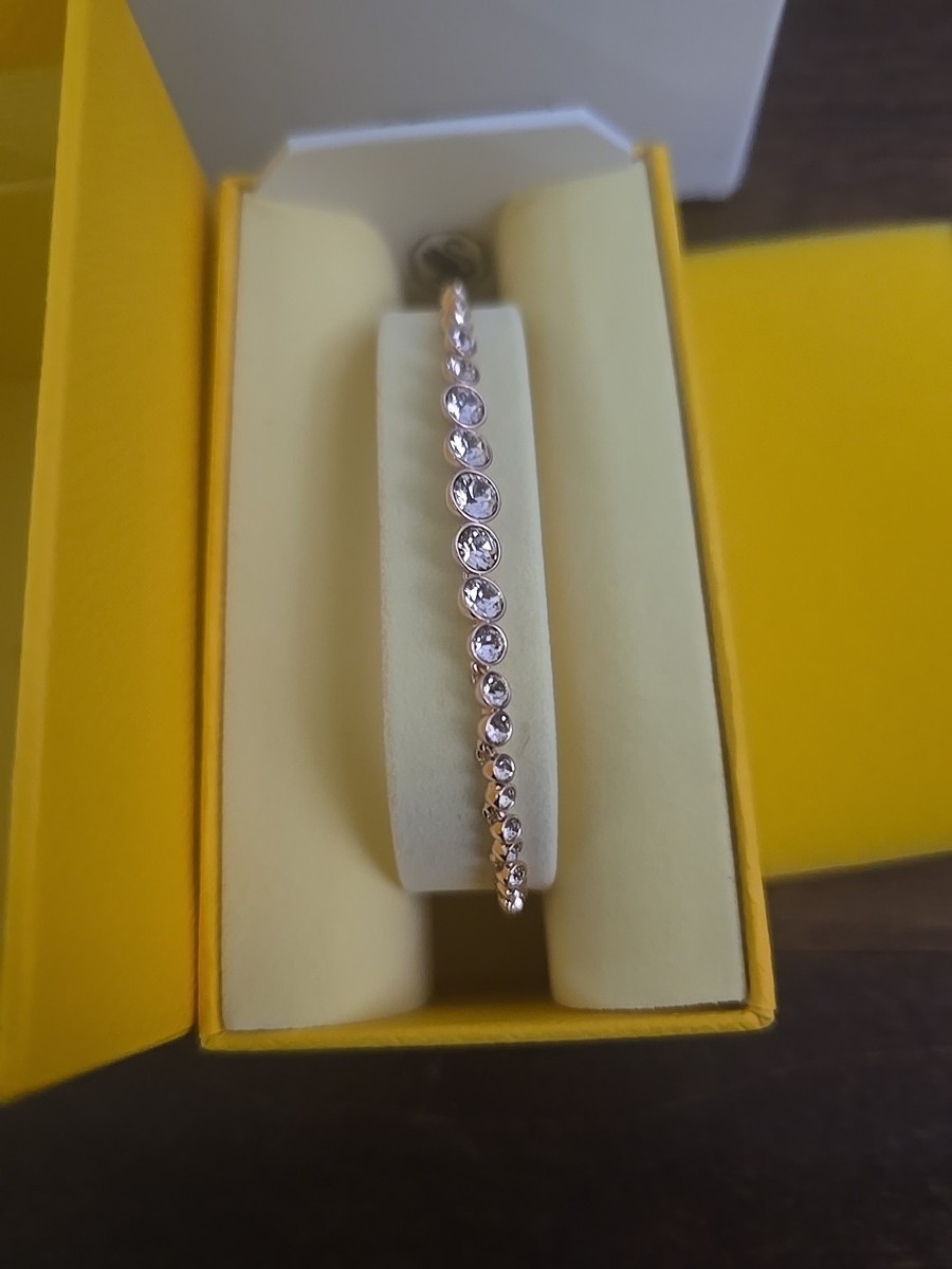 Swarovski 5663393 Rose Gold Imber Emily Tennis Bracelet for sale