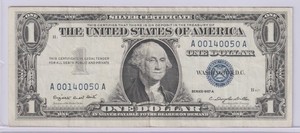 1957 Silver Certificate US Dollar Bill Blue Seal Note HOLY GRAIL FANCY SERIAL 🔥