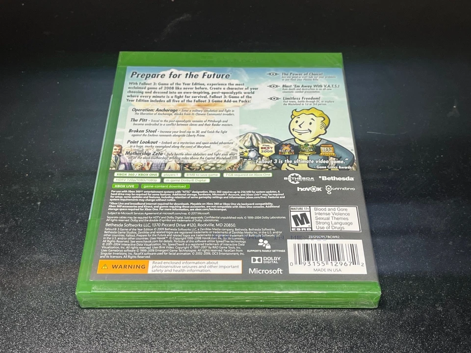 Fallout 3 Game Of The Year Edition Xbox One 360 Series X 🔥Fast Shipping🔥 - Image 2 of 2
