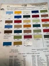 1975 Ford Truck Commercial Ditzler Ppg Paint Color Chips 1975 Ford Truck Commercial Ditzler Ppg Paint Color Chips