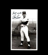Ray Fosse Signed Vintage Photo Postcard Cleveland Indians Autograph
