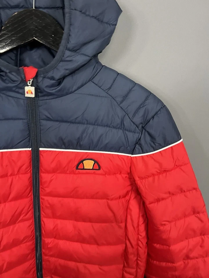 ELLESSE PUFFER Jacket - Small - Navy Red - Great Condition - Men’s - Image 2 of 4