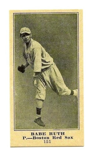 1916 M101-4 The Sporting News Reprint - #151 - Babe Ruth - Boston Red Sox