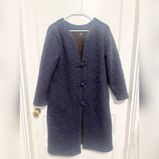 Japanese-style hanten-inspired blue jacket Size M