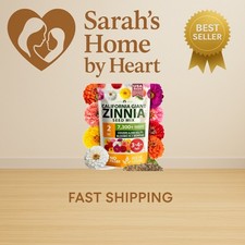 Zinnia Seeds for 2026 - California Giant Mix - 7,300+ 2 oz Plant Wildflower B... 127.92 per gallon