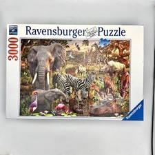 LARGE Ravensburger African Animal World 3000 Piece Jigsaw Puzzle 48"x32"