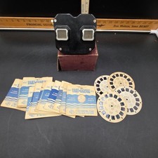 Vintage Sawyers View Master Stereoscope Black Bakelite w Original Box  22 Reels