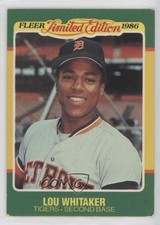 1986 Fleer Limited Edition Baseball Superstars Box Set Lou Whitaker #44 0q1p