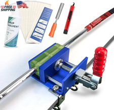 Golf Repair Kit Regripping Set with Grip Tapes Solvent Knife Tape Remover Clamp