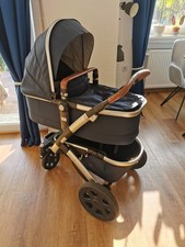 Joolz Geo 2 | Kinderwagen mit Babywanne und Sportsitz | blau (Parrot Blue)
