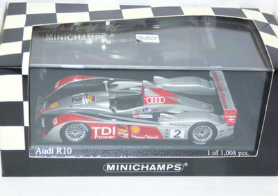 Minichamps Maßstab 1:43 Audi R10 Le Mans 2007 Capello/Kristensen/McNish Nr.2