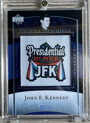 John F. Kennedy JFK /35 GOLD 2007 Upper Deck Premier Stitching  #PS-99