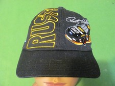 Vintage Rusty Wallace NASCAR - Ford Logo - Adjustable Snapback Black Hat/Cap