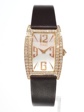Piaget 18K Gold Diamonds Ladies Watch 28mm Limelight Tonneau MoP Dial G0A36190