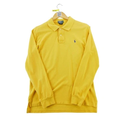 Polo Ralph Lauren Polo manches longues Homme Taille S Jaune #QWE1271 - Photo 1/4