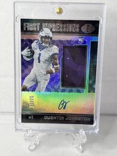 2023 Panini Chronicles Illusions First Impressions Quentin Johnston RPA /75