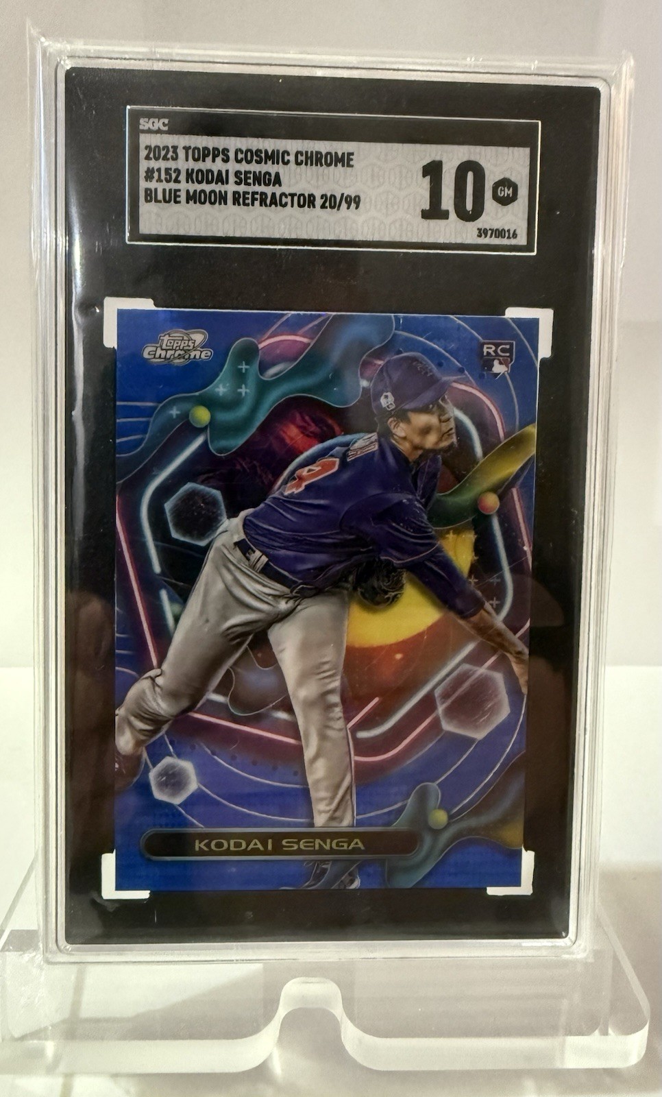 2023 Topps Cosmic Chrome - Kodai Senga #152 Blue Moon Refractor /99 (RC)