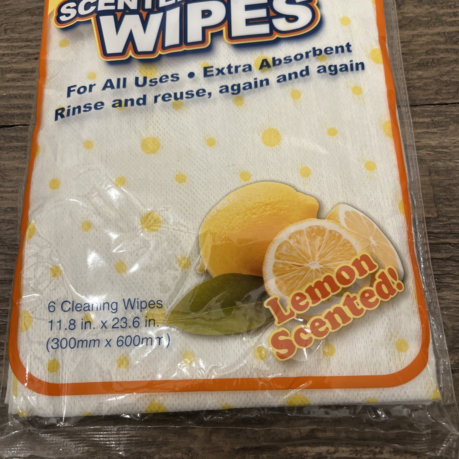 NEW Spic And Span Cleaning Wipes Lemon Scented 6 Pack Reusable Clean Home 2010