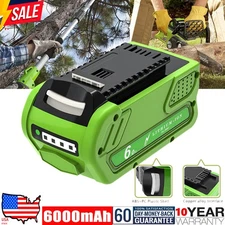 Lithium Battery for Greenworks 29472 29462 BAF724 40V G-MAX Cordless 40V 6.0Ah