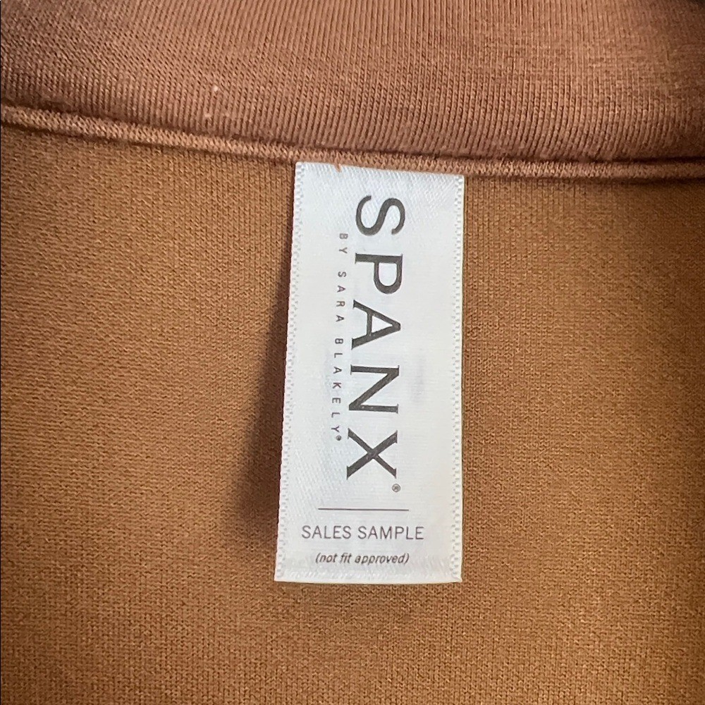 SPANX Air Essentials Pullover Collared Rust Cocoa… - image 4