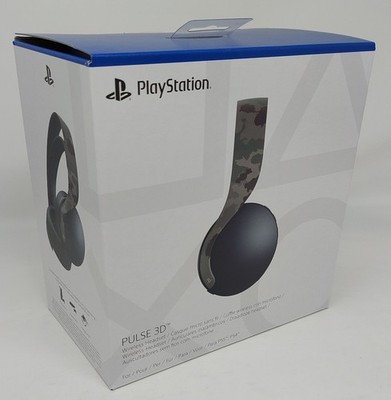 Sony PlayStation Pulse 3D Wireless Headset Grey Camouflage (PS4, PS5, 2022) NEU!