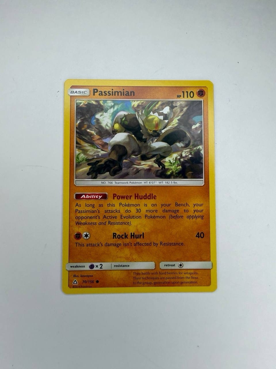Pokemon TCG Passimian 70/156 Ultra Prism Common NM 2018 English