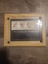 1969 Woodstock uncirculated ticket. Appraised by Sotheby’s New York.Certificate