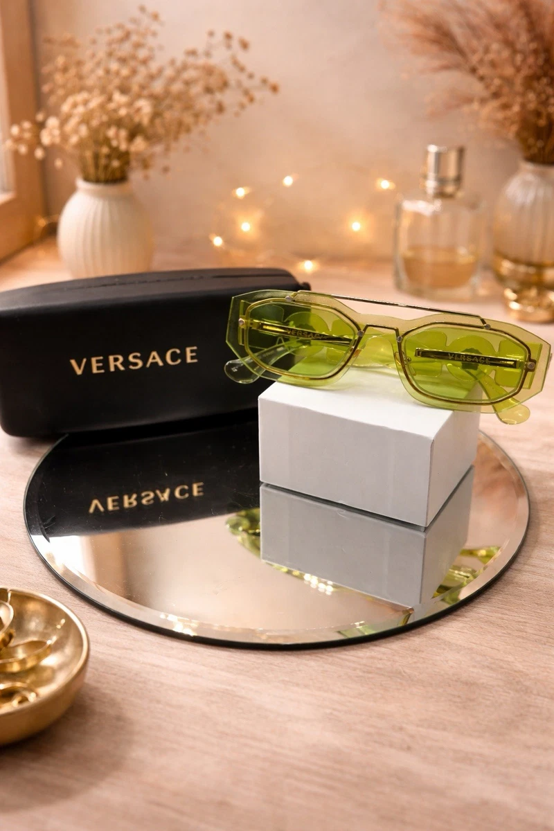 Versace Gold Oval Sunglasses for Men for sale | eBay