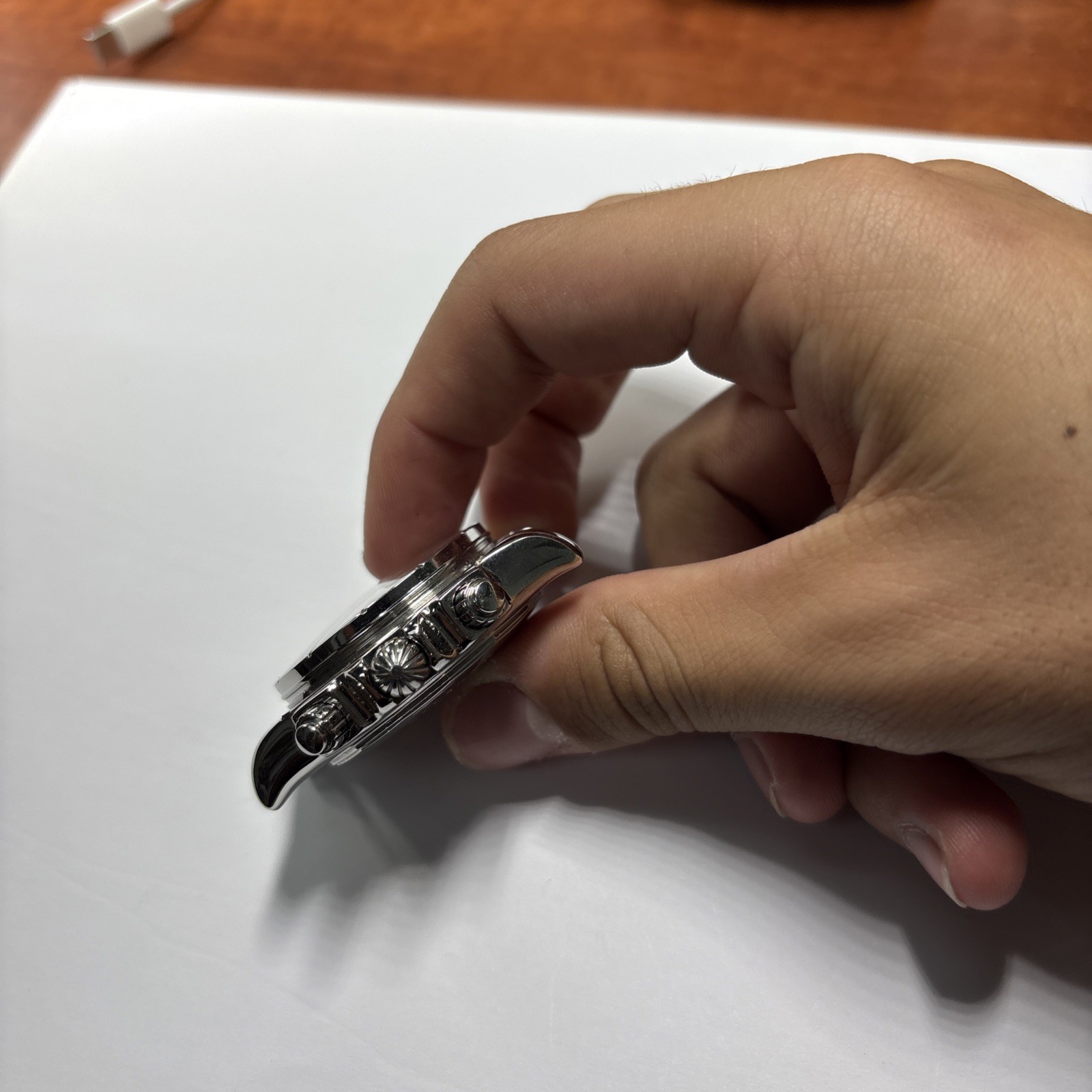 Breitling evolution head only blue dial nice blue… - image 5