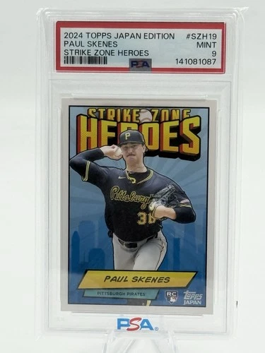 2024 Topps Baseball Japan Edition Strike Zone Heroes #SZH19 Paul Skenes RC PSA 9