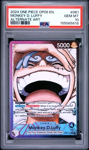 PSA 10 Monkey.D.Luffy (061) (Parallel) OP09-061 Emperors in the New World Foil