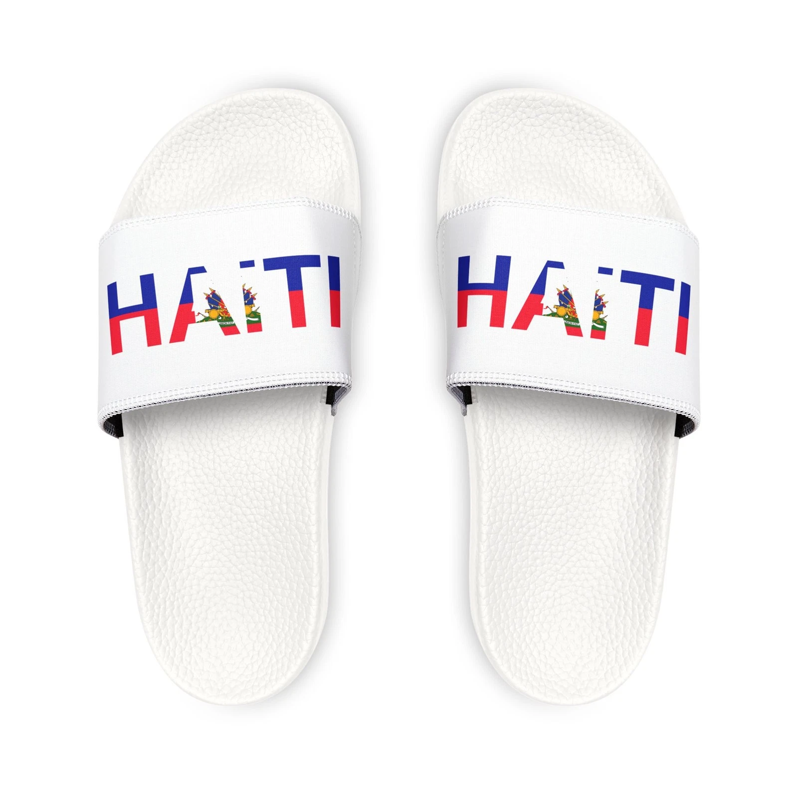 Haiti Flag Sandals | Ayiti Slide Sandals / Haitian Gift